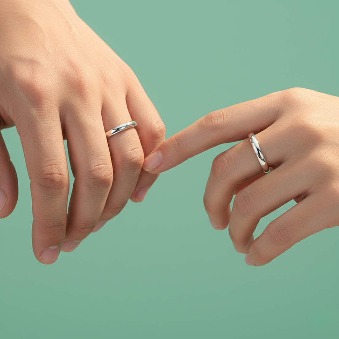 NEXEVO - แหวน Seren Bond แหวนเงินแท้ s925 ดีไซน์ขอบตัด ใส่ได้ทั้งวัน น้ำหนักเบา ปรับขนาดได้