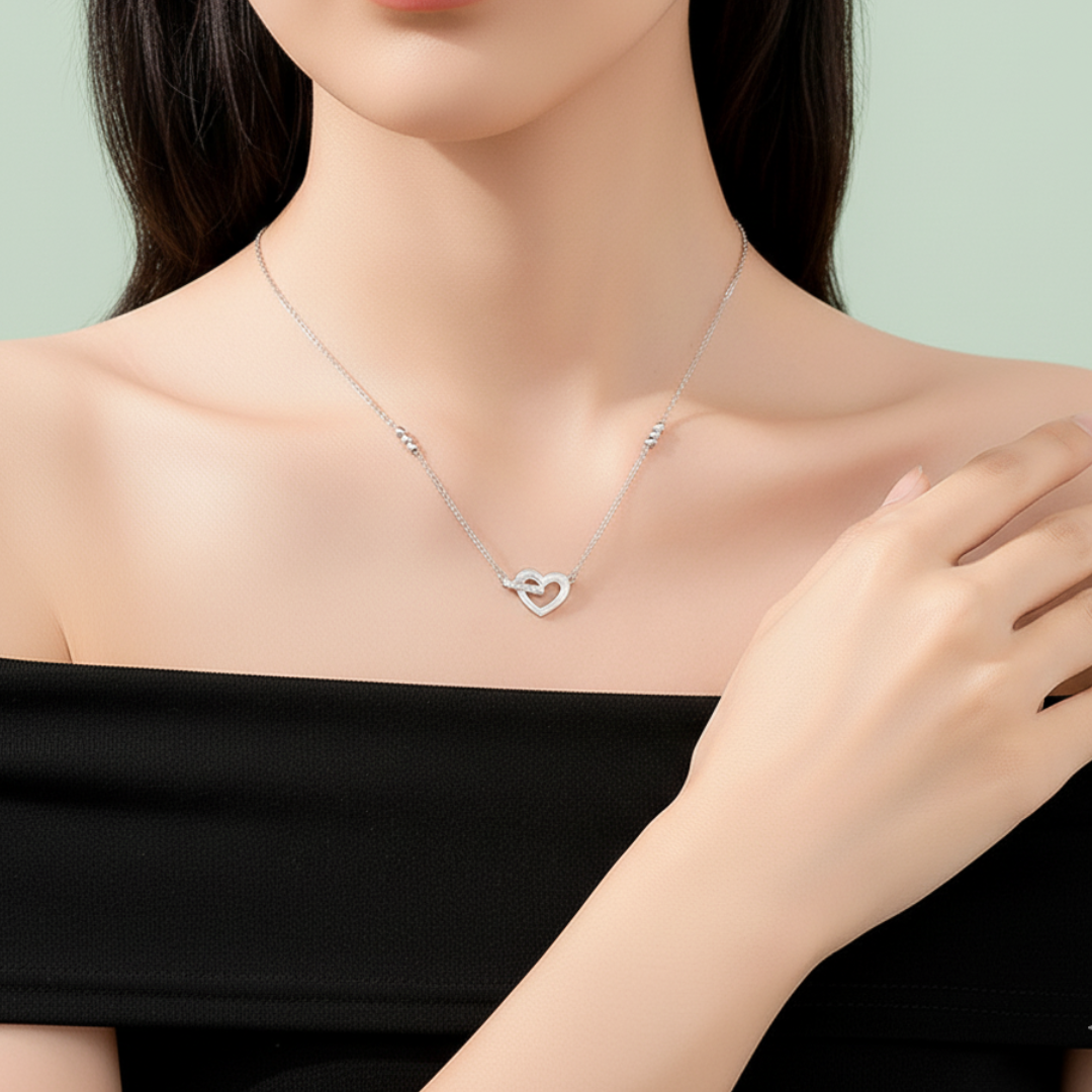 NEXEVO - สร้อยคอ Duéra สร้อยคอจี้หัวใจ สไตล์ มินิมอล โรแมนติก ดึงดูดความรัก และ คนดีๆ เข้ามา ปรับความยาวได้ ของขวัญให้คนสำคัญ