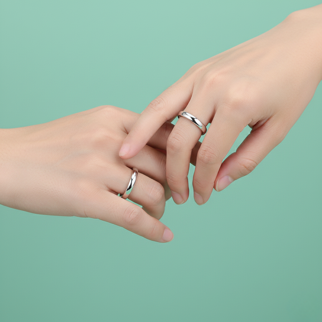 NEXEVO - แหวน Seren Bond แหวนเงินแท้ s925 ดีไซน์ขอบตัด ใส่ได้ทั้งวัน น้ำหนักเบา ปรับขนาดได้