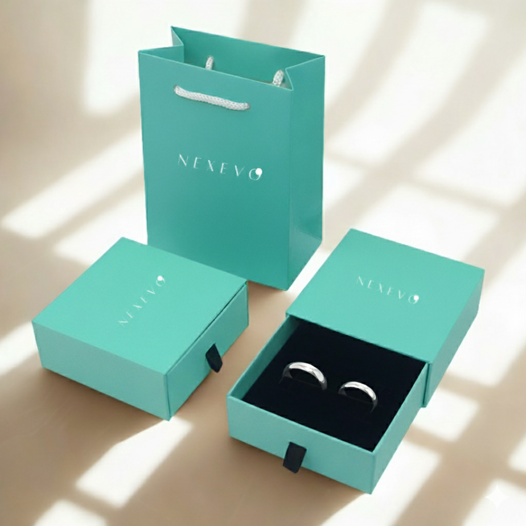 NEXEVO - แหวน Seren Bond แหวนเงินแท้ s925 ดีไซน์ขอบตัด ใส่ได้ทั้งวัน น้ำหนักเบา ปรับขนาดได้